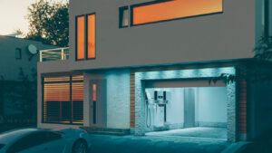 Batterie solaire garage